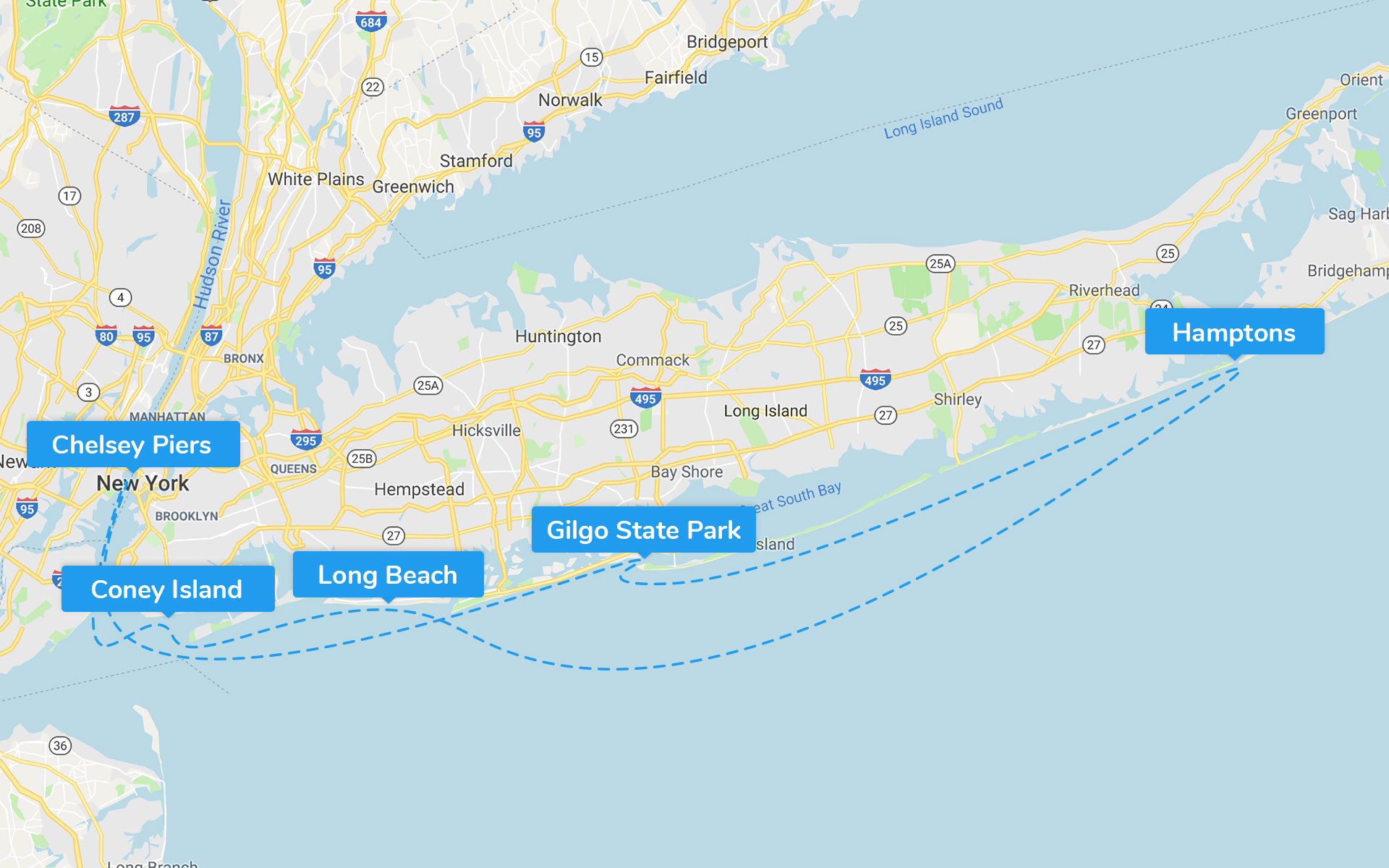 NYC - The Hamptons (3days) itinerary